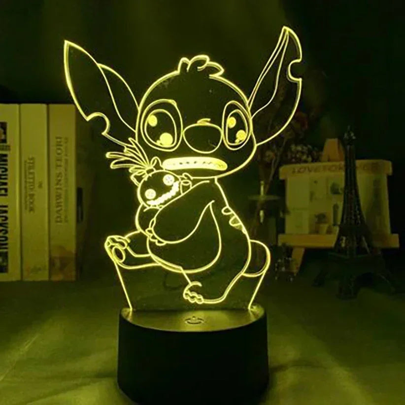 Star Wars Character 3D Model LED Night Light Anime Desk Lamp Cool Action Doll Toys Children's Boys and Girls Birthday Gifts