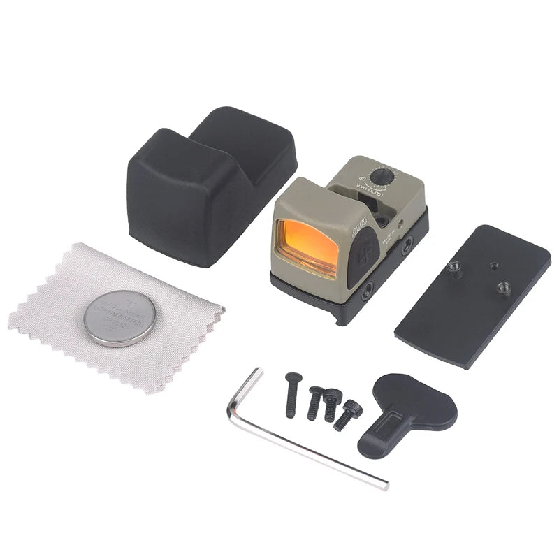 LANBUL RM HD SR Green Red Dot Sight Pistol Rifle Rear Plate Base Airsoft MOS For Glock17 20mm Rail Picatinny Rail Tactical