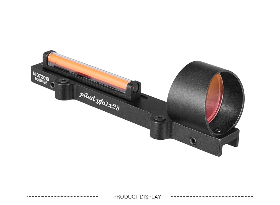 Tactical Fiber 1x28 Rib Rail Fiber Reflex Circle Green Red Dot Sight Outdoor Hunting Rifle Scope Shooting Fit Shotgun Rib Rail