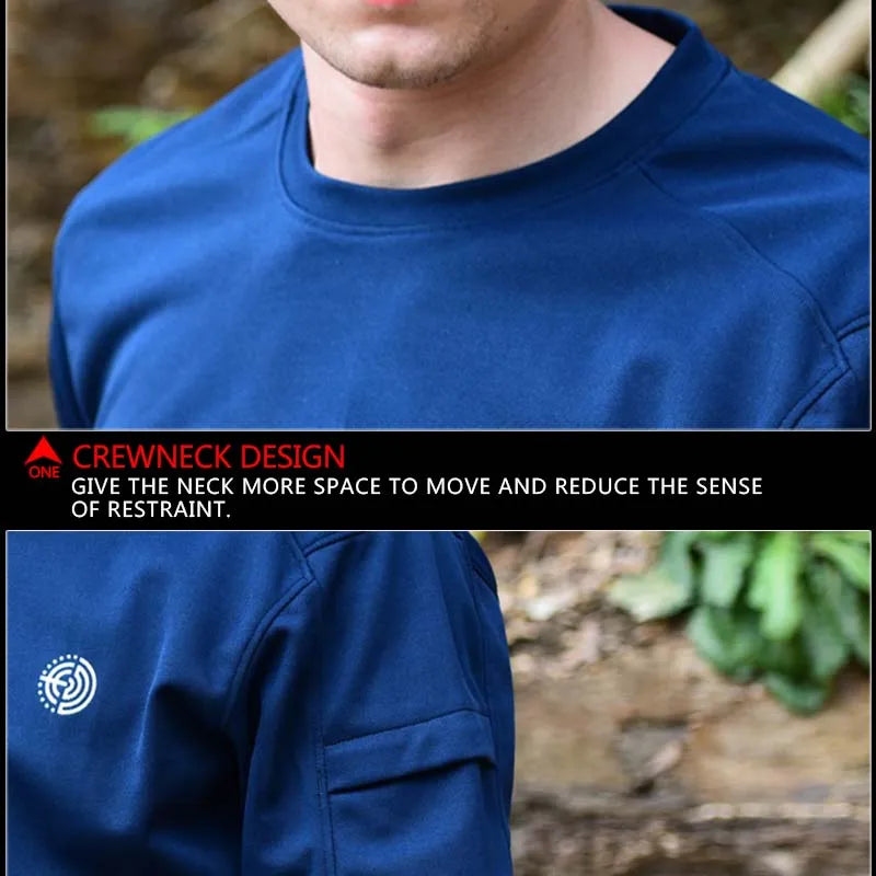Tactical Shirt Airsoft T-shirts Men Clothing Quick Dry Outdoor Hiking Camping Combat Shirts Sports Trainning Hunting Outfit