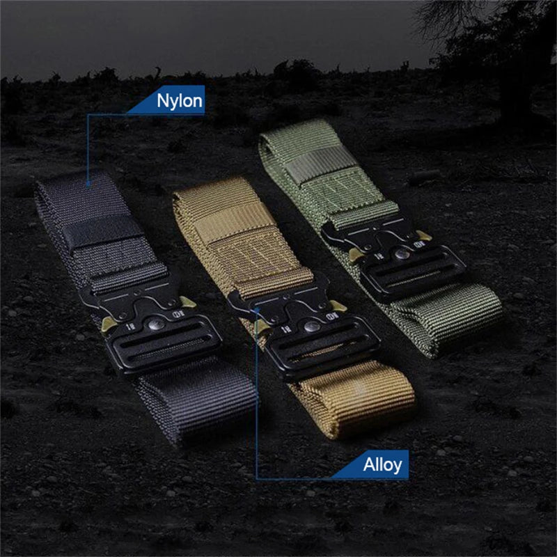 Tactical Waist Belt - Durable Automatic Buckle, Perfect for Outdoor Adventures, Unisex Accessories for Men and Women