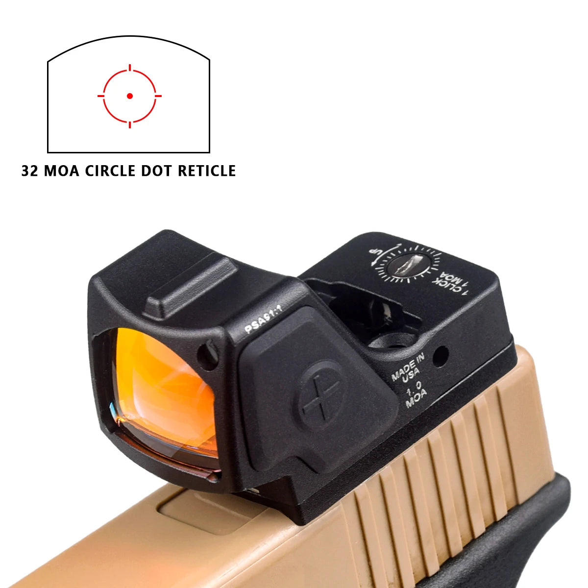 Red Dot Sight Scope RM-CC Mini Red Dot Tactical Optics Riflescope Fit 20mm Rail RMT Rifle Sight Hunting Metal-RM-HD Laser Gk