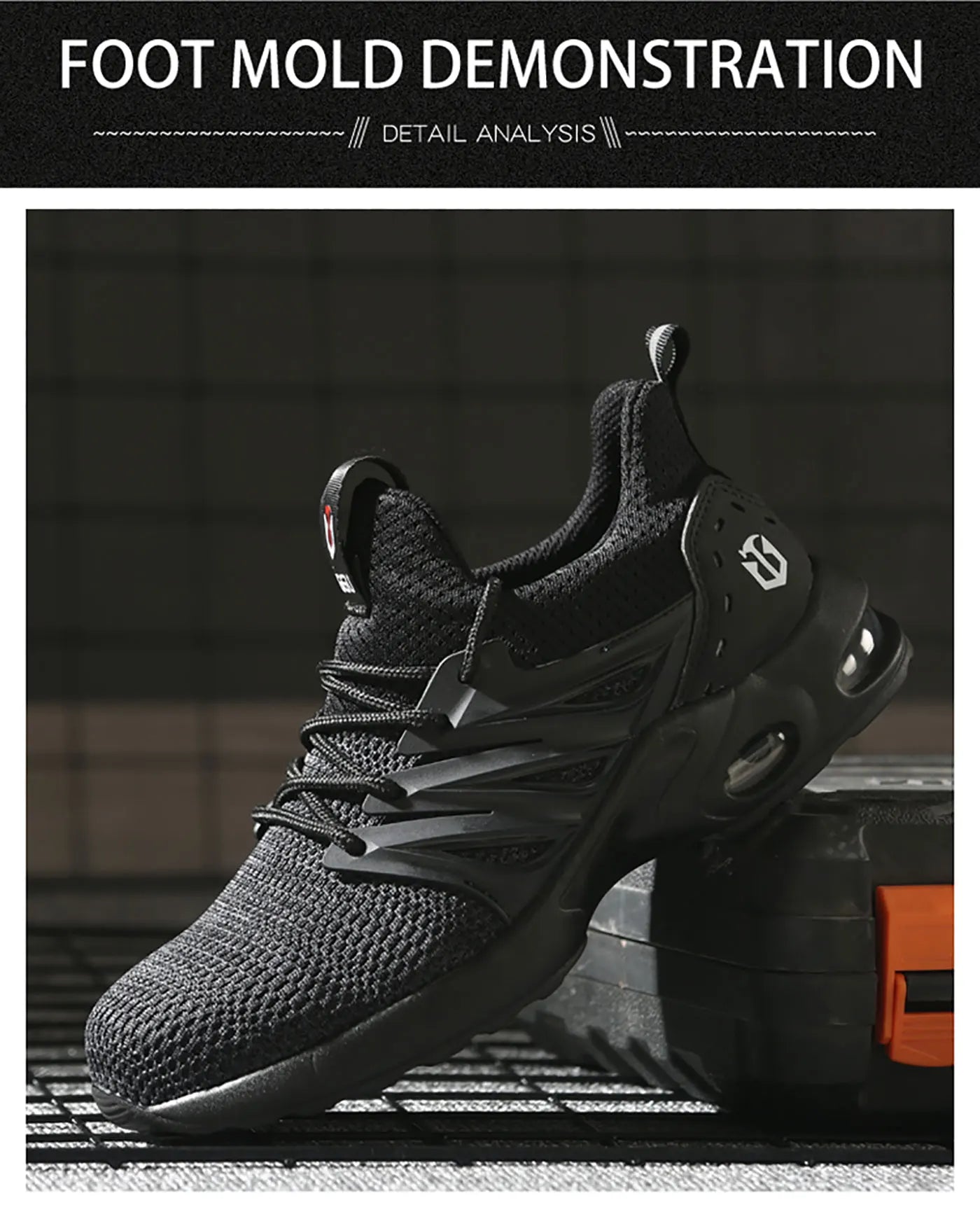 Safety shoes are anti smashing, anti piercing, lightweight, soft, comfortable, breathable, and protective work shoes