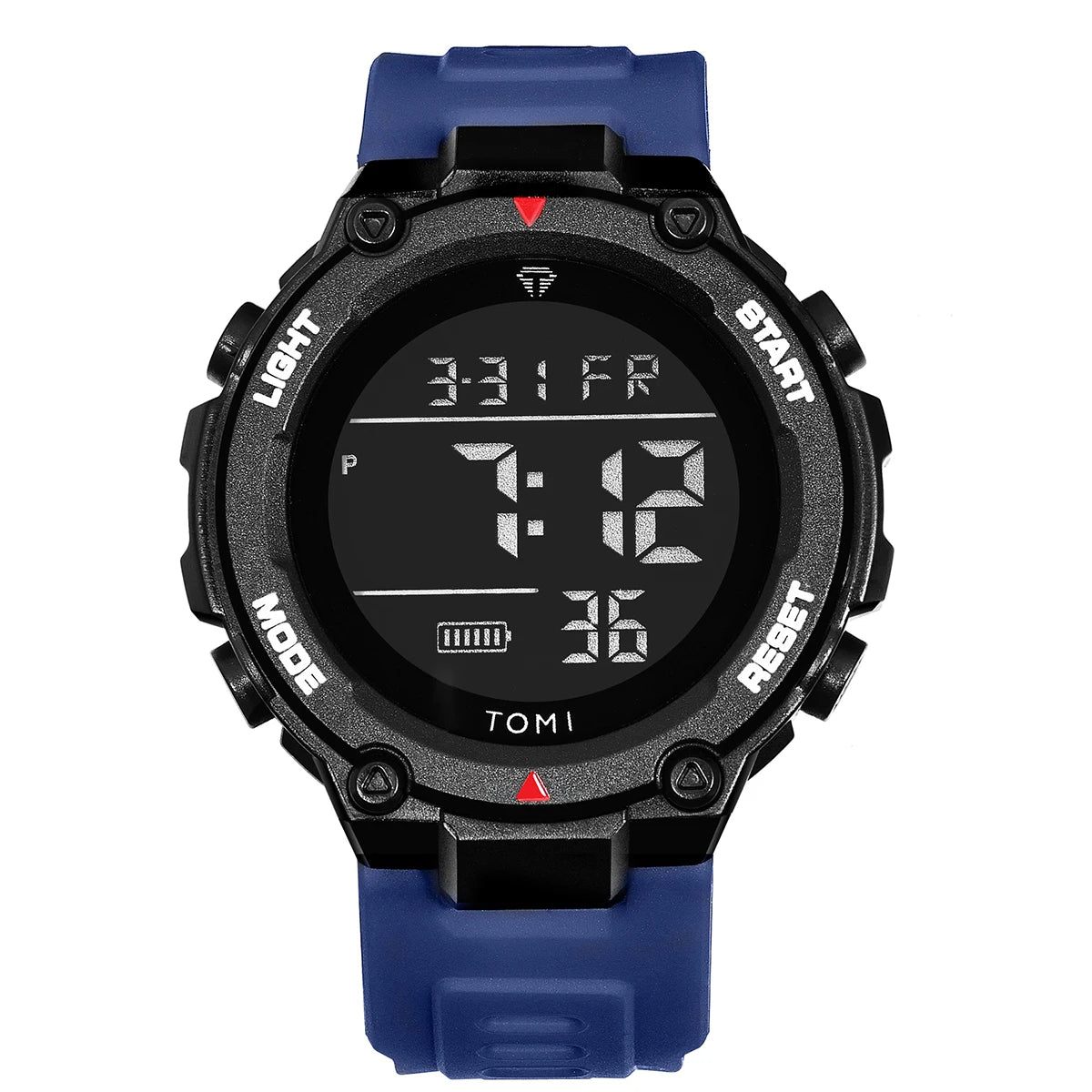 TOMI Tactical Digital Watch Military Green Black 4-Button Sport Modes Shockproof Waterproof Outdoor Hiking