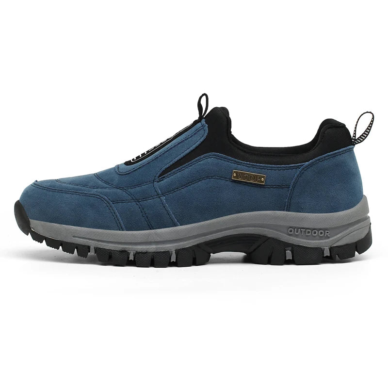 Outdoor Shoe Men Sneakers Autumn Slip On Casual Men Shoes Breathable Suede Leather Shoe Anti-skid Walking Shoe Hot Sale Footwear