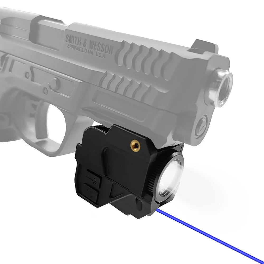 Richfire Police Flashlight 600LM and Laser Combo Sight Pistol Magnetic Charging Torch with Built in Lithium Battery