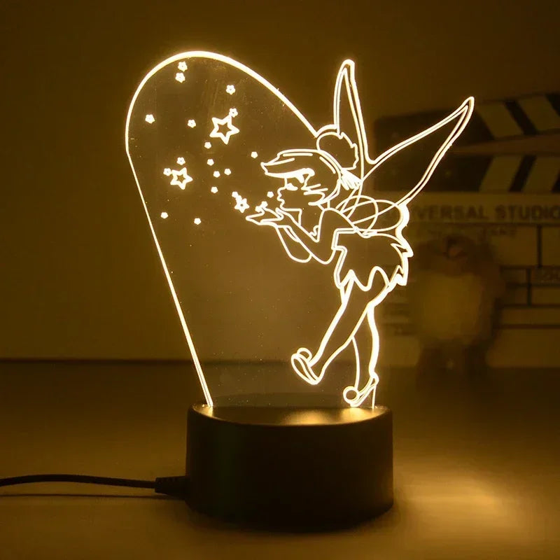 Star Wars Character 3D Model LED Night Light Anime Desk Lamp Cool Action Doll Toys Children's Boys and Girls Birthday Gifts