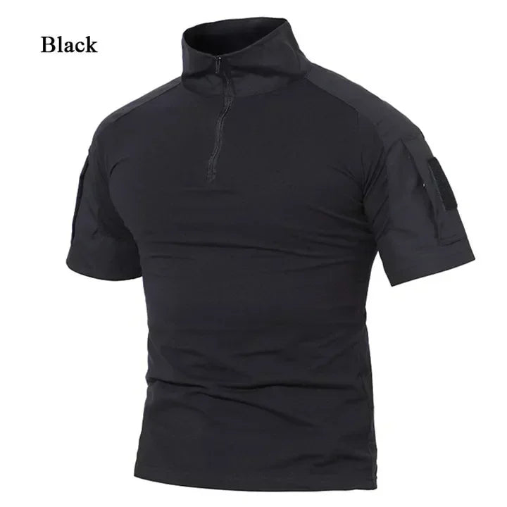 Tactical T-Shirts Men Sport Outdoor Tee Quick Dry Short Sleeve Shirt Hiking Hunting Climbing Camouflage Men Clothing Breathable