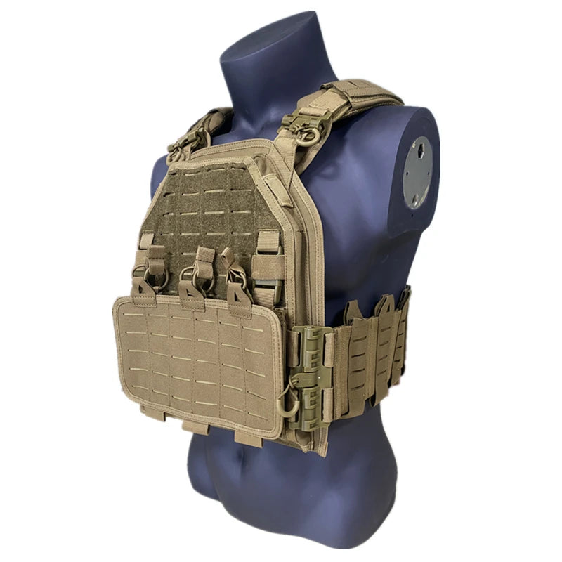 Tactical vest outdoor hunting waterproof paintball equipment Transport equipment lightweight and quickly removable laser cutting