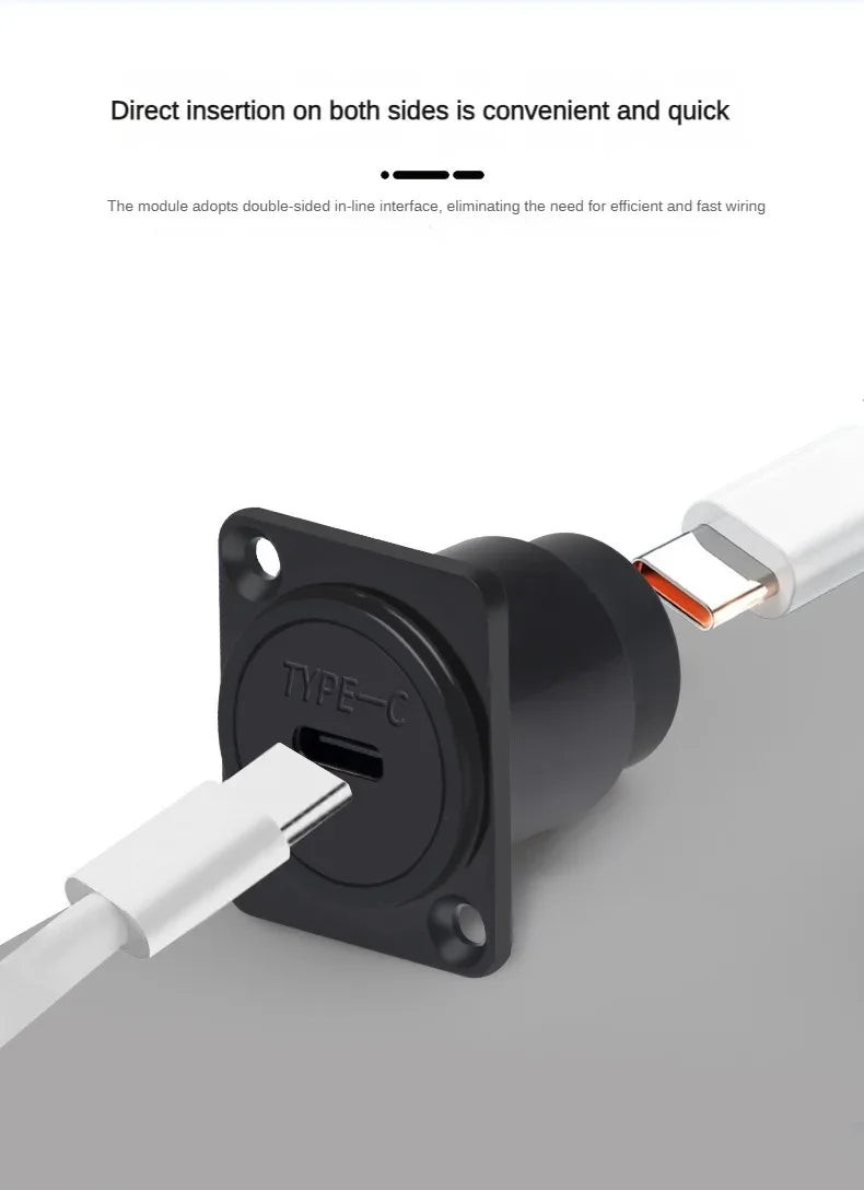 Type-c Round C-port USB connector 24pinz socket TYPE D data transmission charging fast