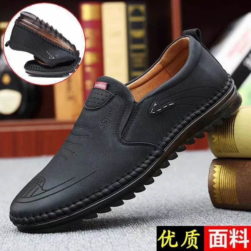 Handmade Leather Shoes Men Casual Sneakers Comfort Design Man Shoe Business Leather Loafers Men Shoes Moccasins Tooling Shoe