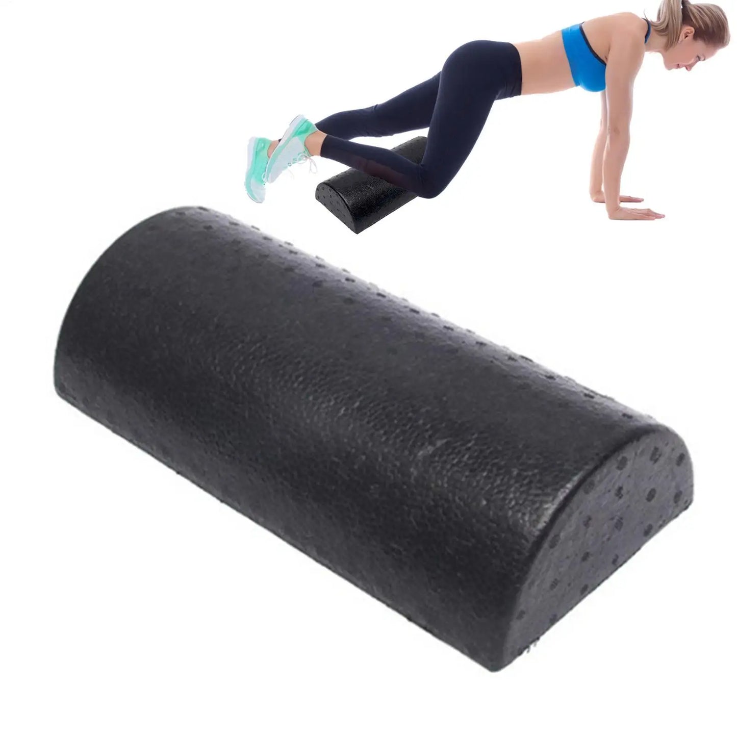 Fitness Yoga Column Roller/Half Foam Roller Blocks Pilates Yoga Roller/Yoga Massage Exercise Foam Roller/ Muscle Massage Roller