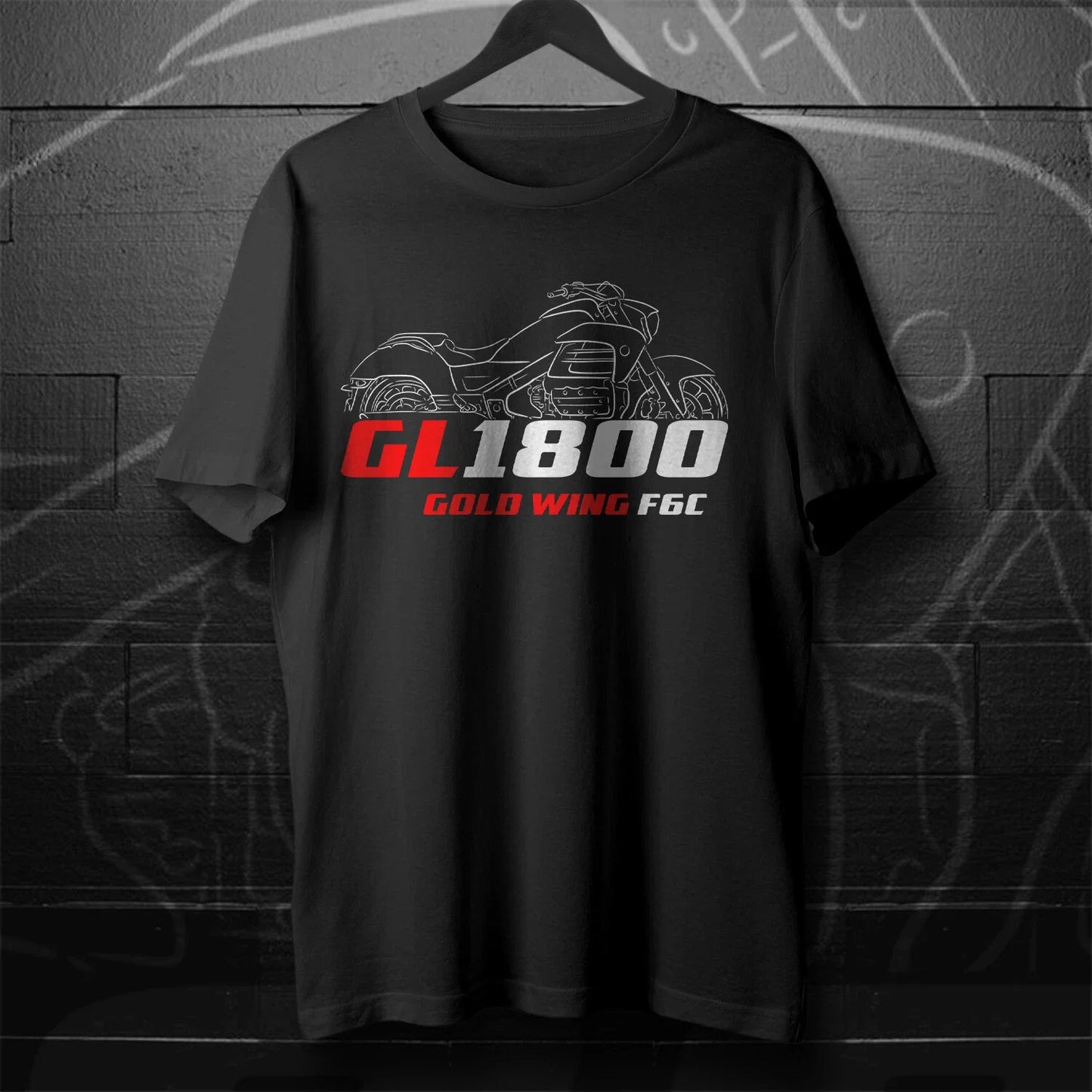 Man T Shirt Casual GL 1800 Gold Wing 2001-2024 Motorcycle T shirt Graphic Summer Short Sleeves 100% Cotton