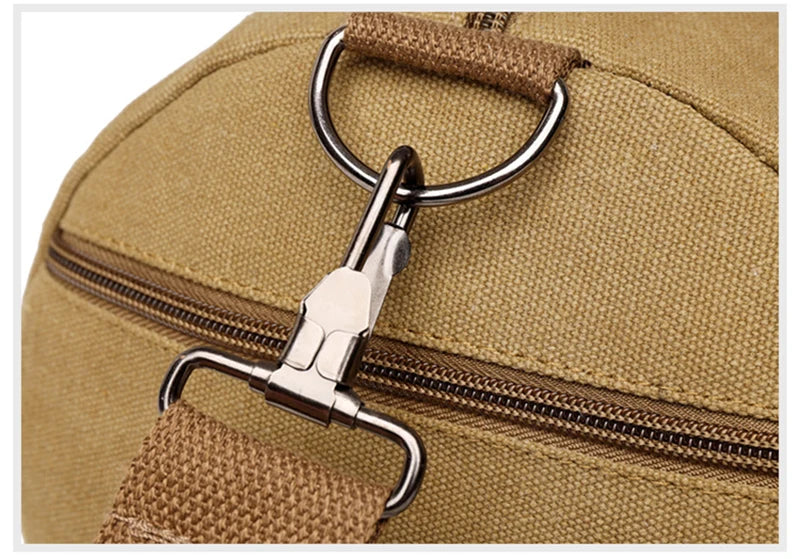Gym Bag for Man Canvas Sports Fitness Tote Travel Luggage Handbag Outdoor Shoulder Duffle Training Tactical Bag Male Rucksack
