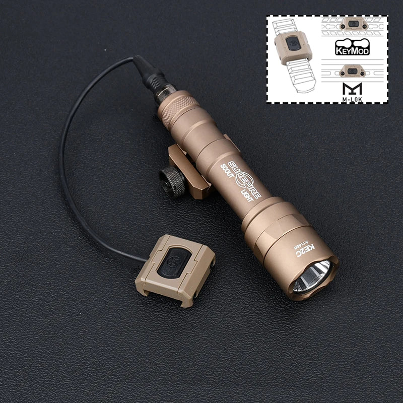 Tactical Surefir M600 M600B Flashlight Airsoft Rifle Flashlight Pistol Light Torch AR15 Hunting Weapon Gun light Pictinny Rail