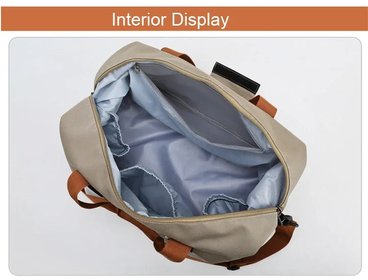Large Capacity Fitness Bag Travel Bag Waterproof Sports Gym Bag Portable Luggage for Men Women Short Distance gym and travel bag