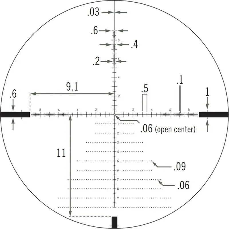 Original V*RT*X Optics D**M*NDB*CK Tactical 6-24X50 First Focal Plane(FFP) Riflescopes EBR-2C(MRAD) Reticle 30mm Tube Scope