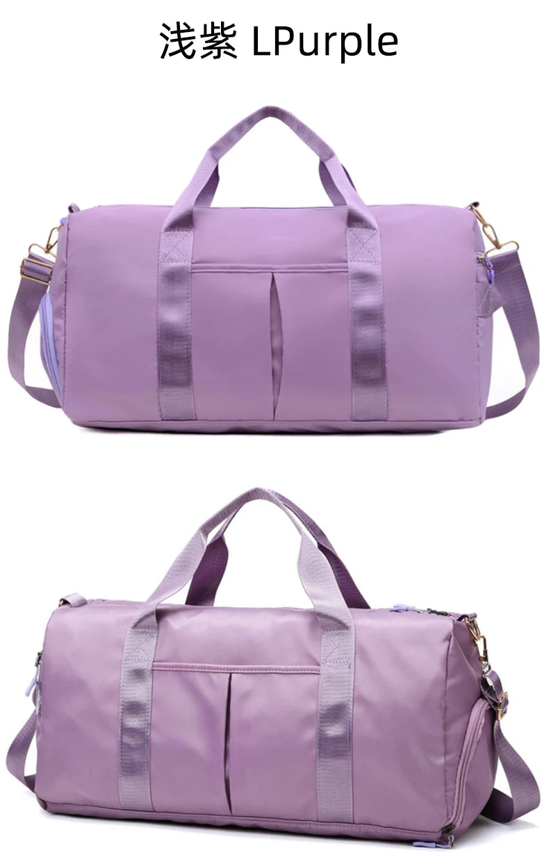 Gym Bag Men Women Training Fitness Swim Travel Luggage Handbag Yoga Shoulder Pack Shoes Storage Waterproof Dry Wet Separation