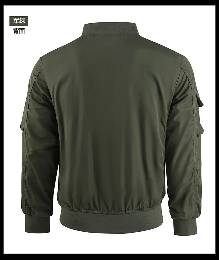 Tactical Jacket Men Autumn and Winter Casual Versatile Trend Outdoor Safari Style Cargo Coat Windproof Campus Clothing