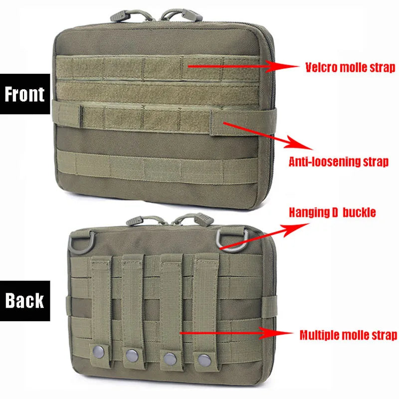Molle Military Pouch Bag Medical EMT Tactical Outdoor Emergency Pack Camping Hunting Accessories Utility Multi-tool Kit EDC Bag