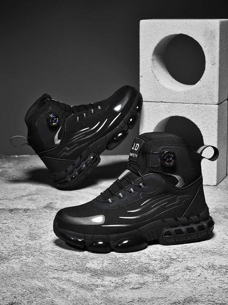 Steel Toe Cap Shoes For Men Work Boots Puncture-Proof Work Safety Shoes Protective Working Shoes Male Footwear Security Sneakers