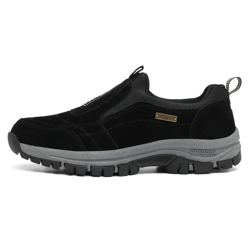 Outdoor Shoe Men Sneakers Sping Slip On Casual Men Shoes Breathable Suede Leather Shoe Anti-skid Walking Shoe Hot Sale Footwear