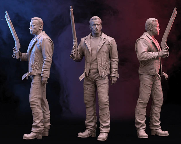 1/24 75mm 1/18 100mm Resin Model Terminator T-800 Figurine Unpainted Unassembled RW-021