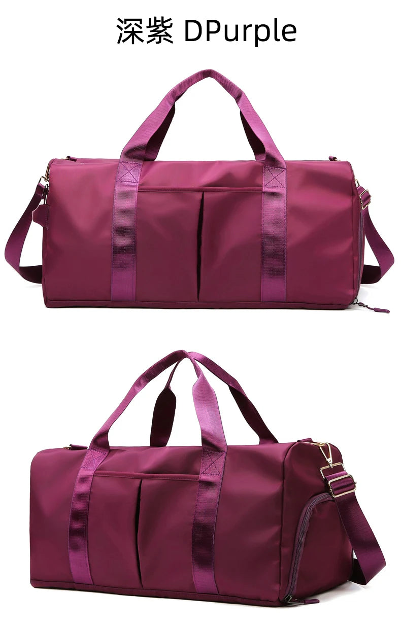 Gym Bag Men Women Training Fitness Swim Travel Luggage Handbag Yoga Shoulder Pack Shoes Storage Waterproof Dry Wet Separation