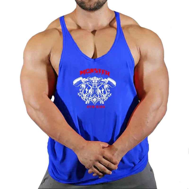 Stringer Singlet Men Fitness Clothing Gym Clothes for Men Men's Singlets Gym Shirt Man Sleeveless Sweatshirt Vests Bodybuilding