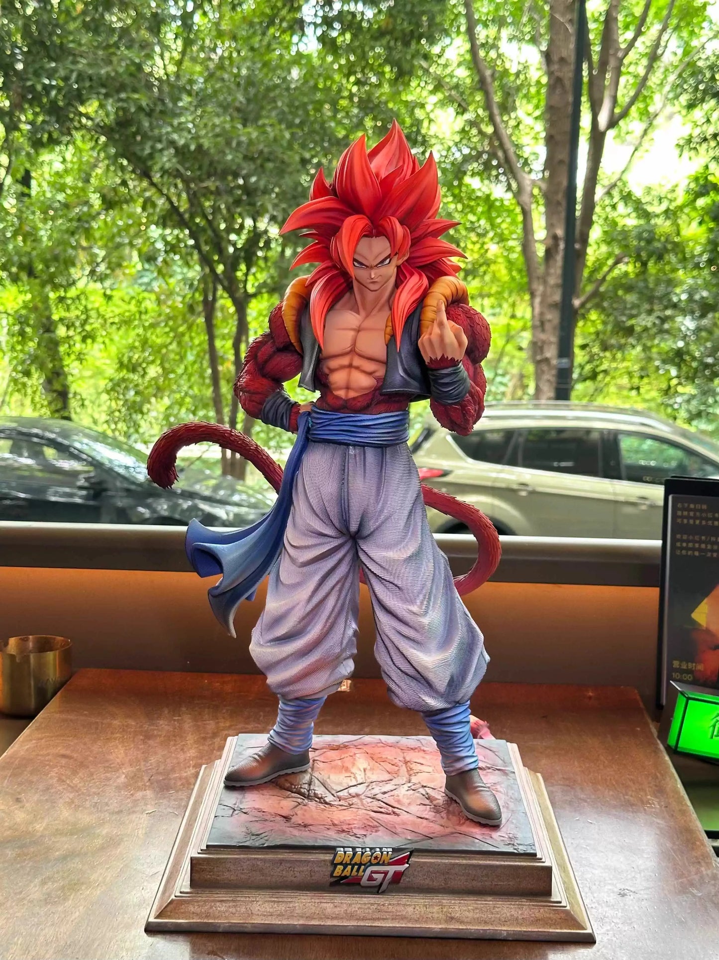 YS Dragon Ball Gogeta Anime Figure Super Saiyan 4 Gogeta Action Figurine No Base Statue PVC Collection Model Toy Birthday Gift