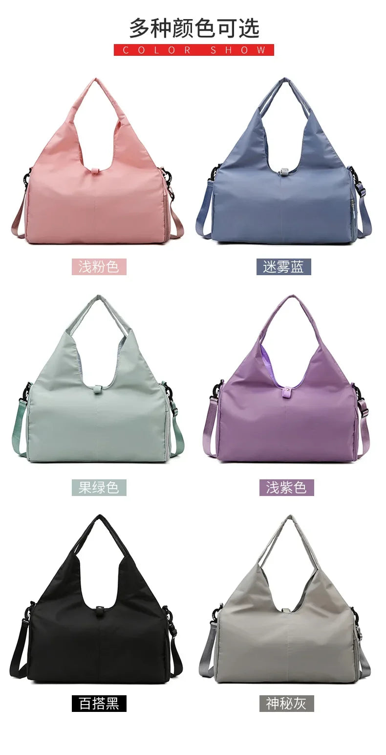 Solid Yoga Mat Bag Gym Fitness Handbags for Women Men Training Sac De Sports Travel Gymtas Nylon Outdoor Sports Tas Sporttas