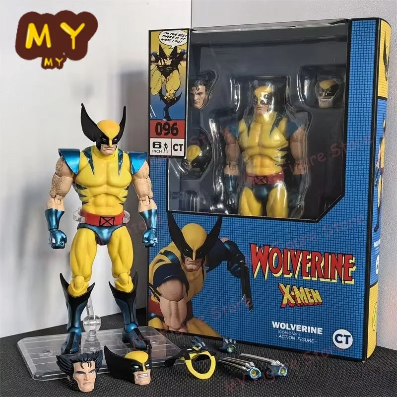 New CT Toys Mafex 96 Wolverine Figure Brown Comic X-Men Action Figure Mafex 138 Shf Anime Figurine Ko Model Toy Gifts