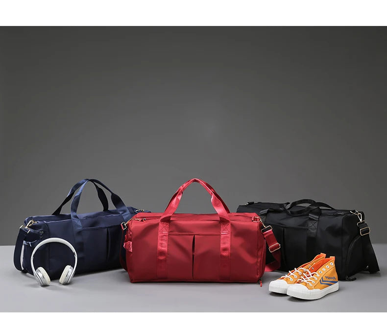 Gym Bag Men Women Training Fitness Swim Travel Luggage Handbag Yoga Shoulder Pack Shoes Storage Waterproof Dry Wet Separation