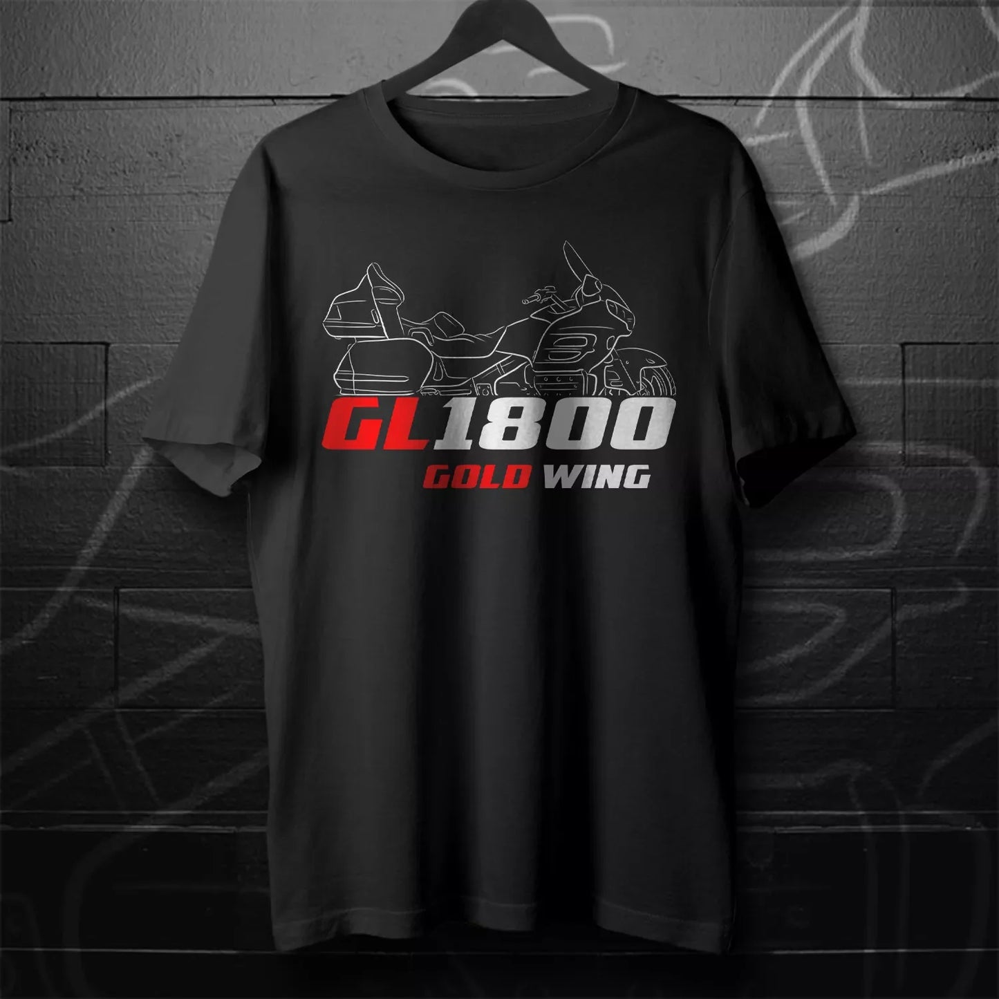 Man T Shirt Casual GL 1800 Gold Wing 2001-2024 Motorcycle T shirt Graphic Summer Short Sleeves 100% Cotton