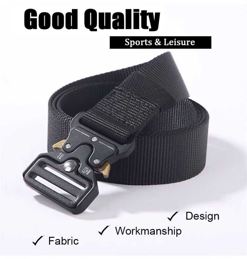 Tactical Waist Belt - Durable Automatic Buckle, Perfect for Outdoor Adventures, Unisex Accessories for Men and Women