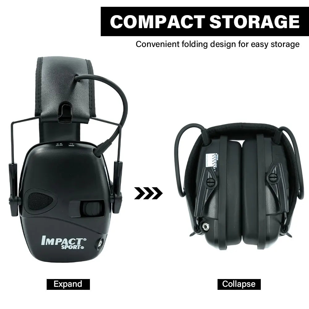 Tactical Hearing Protectors, Electronic Headphones, Hunting Sound Amplification Earmuffs, Anti Noise Ear Helmets for Shoot
