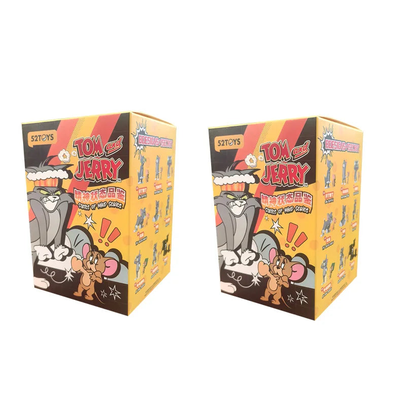 Genuine 52toys Tom And Jerry Mental State Appreciation Series Blind Box Trendy Toys Blind Boxes Birthday Surprise Blind Box Gift