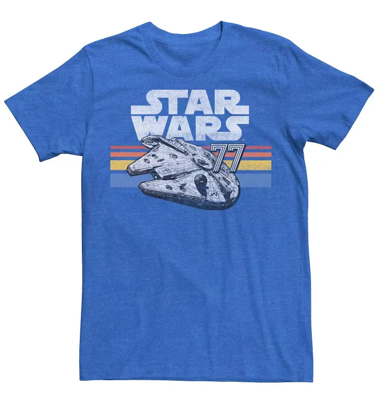 Official Star Wars-themed printed short-sleeved, loose and comfortable T-shirts for men and women on the street