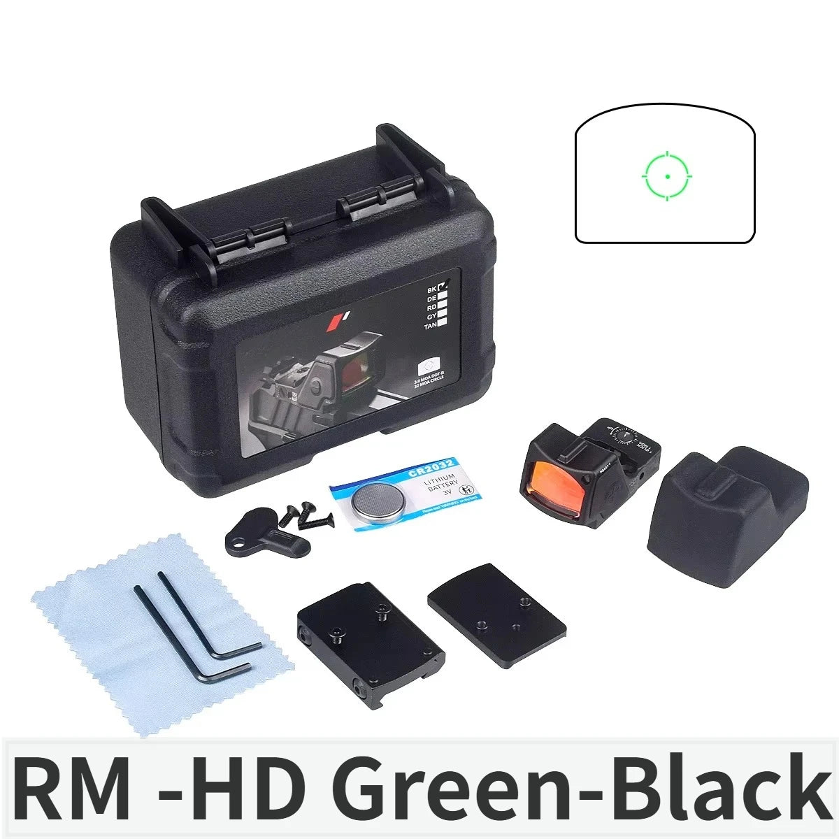 Red Dot Sight Scope RM-CC Mini Red Dot Tactical Optics Riflescope Fit 20mm Rail RMT Rifle Sight Hunting Metal-RM-HD Laser Gk