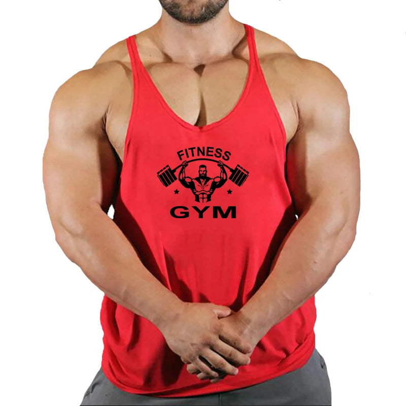 Muscle Mens Bodybuilding Stringer Tank Top gym Clothing Y back Fitness sleeveless vest shirt Weightlifting singlets