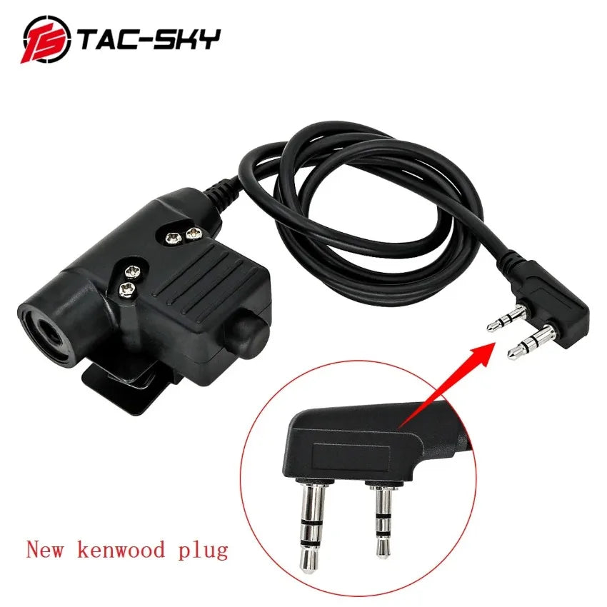 TAC -SKY TSCII Tactical Headset with ARC Rail Adapter Hearing Protection Airsoft Headphones Noise-cancelling Shooting Earmuff