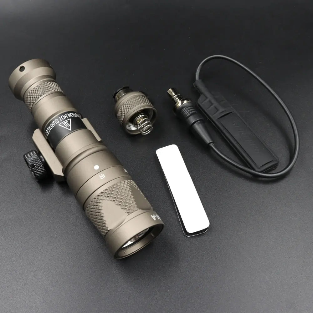Tactical Light M300V IR Lighting & LED White Scout Flashlight w/ Remote Pressure Switch for Hunting Picatinny Rail