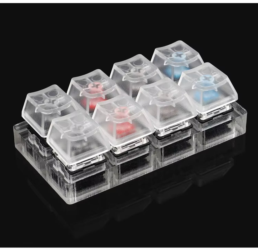 Switch Tester Cherry MX Kailh Switches Black Red Brown Blue 4 6 8 9 12 Key Translucent Keycaps Mechanical Keyboard Tester