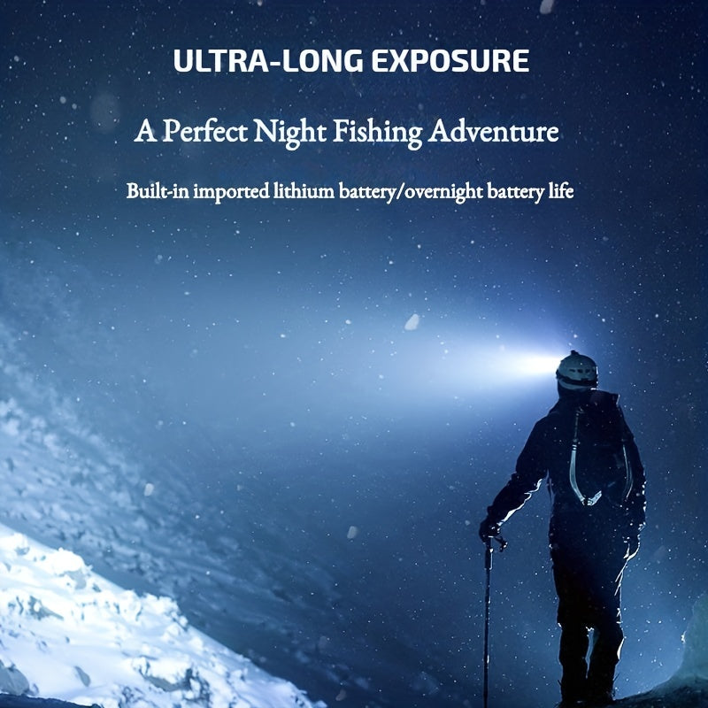 USB Rechargeable Headlamp Portable 5LED Headlight Built In Battery Torch Portable Working Light Fishing Camping Head Light For Travel, Camping, Fishing, Hunting
