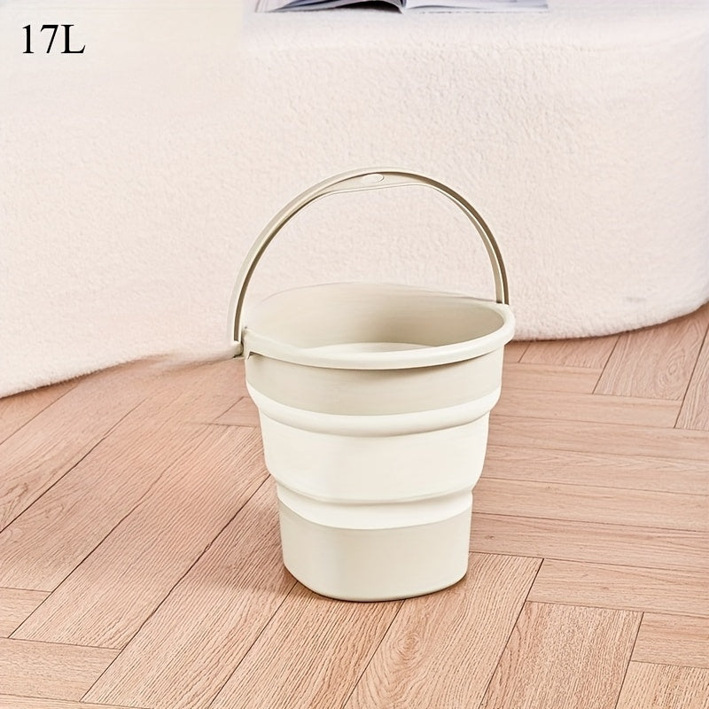 Multifunctional Large-capacity Foldable Bucket Storage Bucket, 5L/9L/17L, Suitable for Boat Cleaning, Outdoor Camping, Self-driving Tours, Outdoor Fishing, Car Washing, Etc., Can Be Folded for Storage. Gift for Father'S Day a