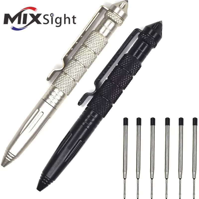 ZK20 Dropshiping Defence Tactical Pen High Quality Aluminum anti Skid Portable Self Defense Pen Steel Glass Breaker Survival Kit