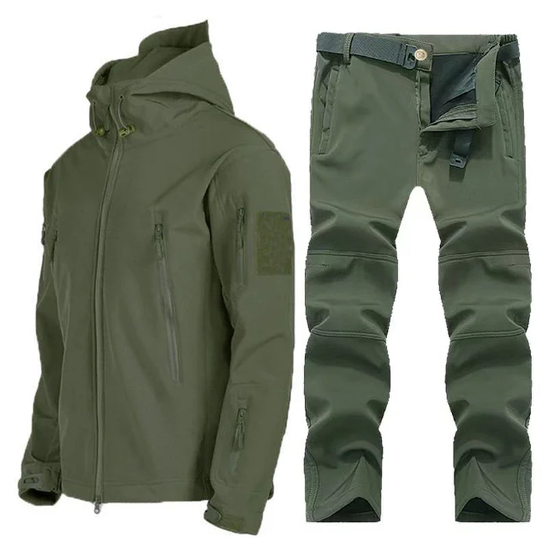 Winter Autumn Tactical Jacket Suit Men Army Softshell Tactical Waterproof Jackets Fishing Hiking Camping Climbing Fleece Jacket