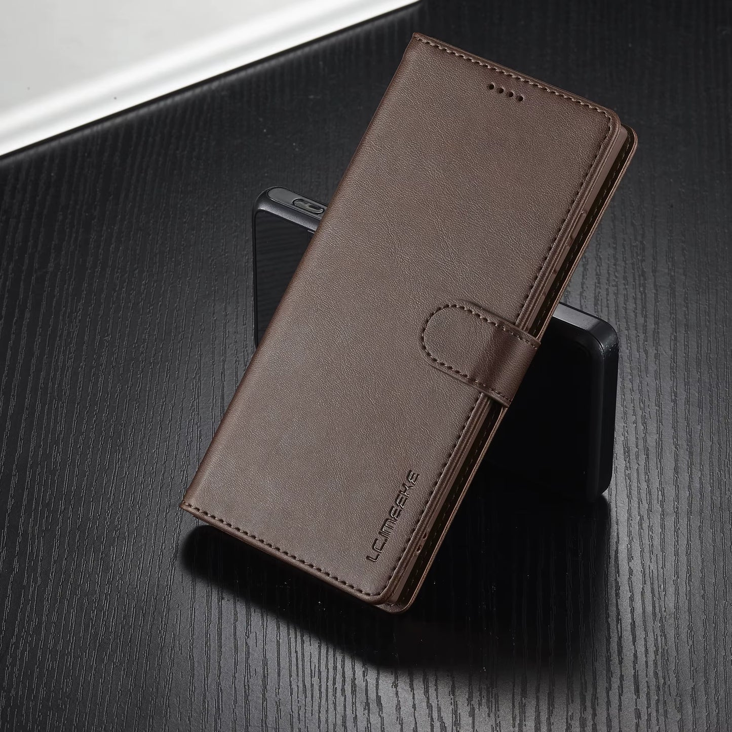 Leather Wallet Case for Samsung Galaxy S25 S24 S23 S22 Ultra S21 S20 FE S10 S9 plus Note20 10 plus Business Flip Card Cover