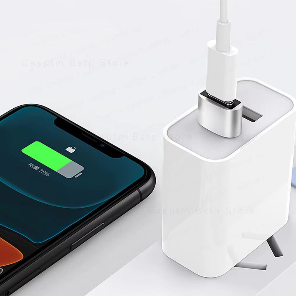 2PCS Charger Adapter for Iphone 14 13 12 11 Pro Max USB Type-C Adapter Type C USB-C Converter USB to Type C OTG Adapter Cables