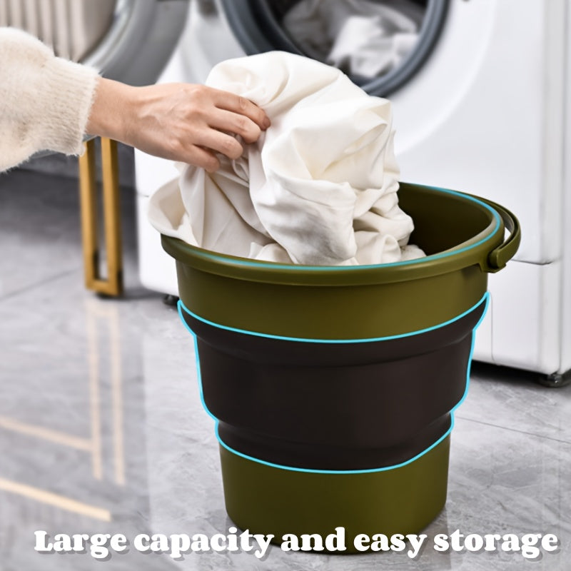 Multifunctional Large-capacity Foldable Bucket Storage Bucket, 5L/9L/17L, Suitable for Boat Cleaning, Outdoor Camping, Self-driving Tours, Outdoor Fishing, Car Washing, Etc., Can Be Folded for Storage. Gift for Father'S Day a
